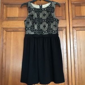 Black & Cream Rewind Dress